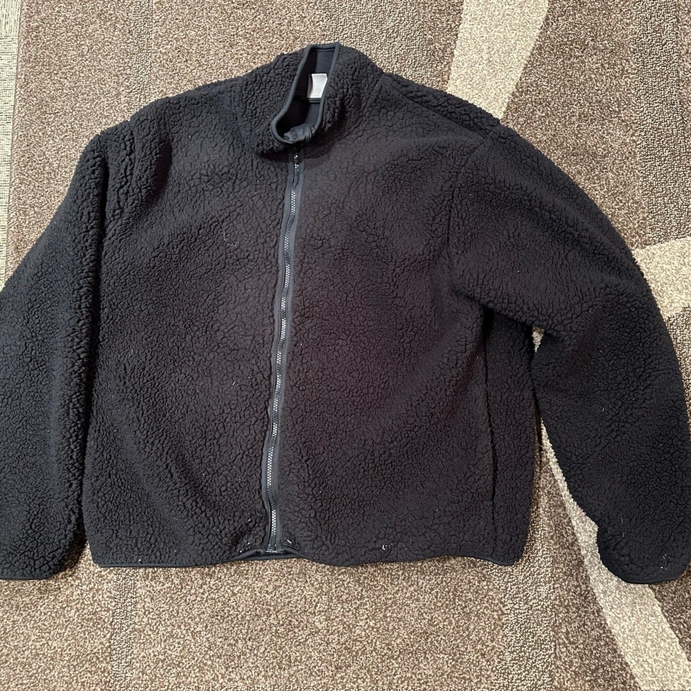 Zipper fuzzy jacket
